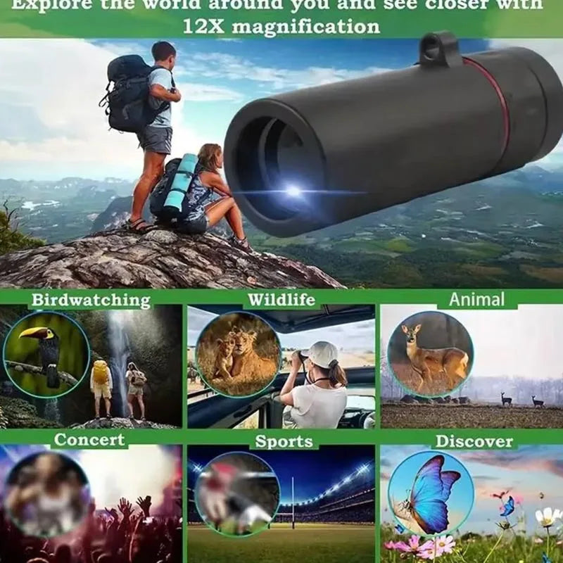 High Power Monocular Telescope 8x Magnification for Clear and Crisp Images Perfect Gift for Photography Enthusiasts