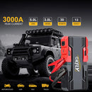 GKFLY Car Battery Jump Starter 2000A Portable Car Battery Booster Charger 12V Starting Device Emergency Booster