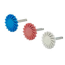 Dental Rubber Polisher Composite Resin Polishing Diamond System RA Disc 14mm Wheel 3 Colors Diamond Spiral Flex Brush
