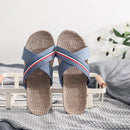 Mntrerm New style slippers Summer home men and women Summer linen lovers Home thick soled anti-skid indoor sandals Female summer