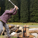 Manual Firewood Distributor - Firewood Distributor Wedge Hatchet - Handmade Cast Iron Kindling Firewood Splitter,Outdoor Tools