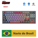 R87 wired mechanical keyboard 87 multi-key RGB backlit ABS keys with game keyboard English layout Suitable for PC