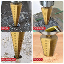 6-teiliger Stufenbohrer-Sägebohrer-Satz, Titanfräser 4-12 4-20 4-32mm 3 6 8mm für Holzbearbeitung Metall Kernlochöffner