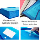 A4 file storage bags & folders, transparent storage and organization bags with labels
