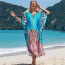 Kaftan Dresses for Women Plus Size Bathing Suit Cover Up Vneck Batwing Dress Loose Fit Moroccan Caftan Mumu Dresses