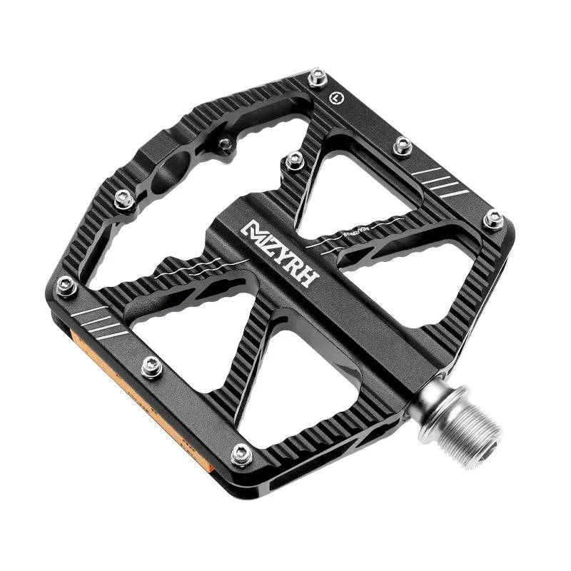 MZYRH F336 Reflective Bike Pedal 3 Bearings Non-Slip MTB Pedals Aluminum Alloy Flat  Waterproof Bicycle Pedals