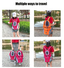 New Dog Pet Backpack Carrier Travel Bag Front Pack Breathable Adjustable with Safety Reflective Strips for Hiking Outdoor Cats