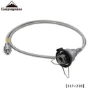 Z17 100CM CAMPINGMOON Outdoor Camping Equipment Card Type Furnace Head Extension Tube Straight Gas Extension Pipe