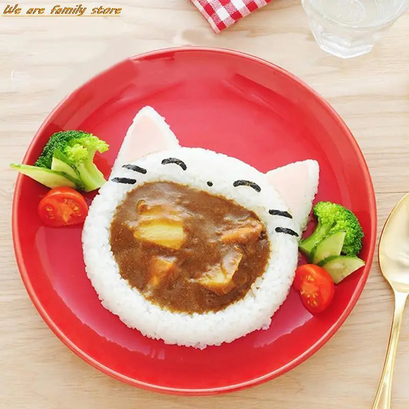 NEW Cute Cartoon Cat Bear Sushi Nori Rice Mold Decor Cutter Bento Sandwich DIY Tool