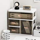 Large-capacity Desk Organizer Storage Box Dust-proof Clear Dormitory Drawer Display Rack Plastic Skin Care Products Shelf