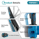 YOFIDRA 3500W 8 Inch Brushless Electric Chainsaw Cordless Electric Cutting Pruning Chain Saw Garden Tool For Makita Battery Pin