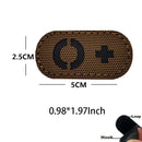 5*2.5CM IR Reflection Blood Type A B AB O POS NEG Embleem Hook and Loop Patches,Tactical Badges Clothes Stickers Glow in Dark