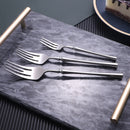 Helles Silber 18/10 Edelstahl Luxus Besteck Tafelservice Messer Löffel Gabel Essstäbchen Besteck-Set Spülmaschinenfest
