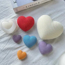 Handmade Molds Woven Love Heart Silicone Mold Diy Heart-shaped Candle Soap Plaster Cake Chocolate Baking Valentine's Day Gift