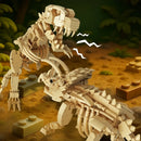 1225-teiliger 4-in-1-Jurassic-Dinosaurier-Skelett-Fossilien-Bausatz T-Rex Stegosaurus Triceratops Bausteine Spielzeug für Kinder Jungen Geschenk