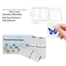 Printer Paper Roll Color Sticker Green&Lavender&Orange&White for Phomemo M02 T02 Paper,Waterproof,Oil-proof Friction-resistant