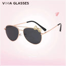 Niedliche Kinder-Sonnenbrille mit Metallrahmen, Kinder-Sonnenbrille, modische Mädchen-Outdoor-Fahrradbrille, Party-Brille, Fotozubehör