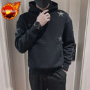 Hoodies Grafik-Sweatshirt für Herren Schwarz Hip Hop Herrenkleidung Loose Luxury Aesthetic Emo 90er Vintage Simple Winter S Warm Kapuzenpullover