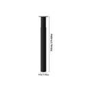 Livingandhome Height Metal Table Legs Furniture Accessories Anti-slip Black Iron Table Leg Round Metal Table Legs