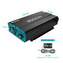 Renogy Pure Sine Wave Inverter 12V DC to 120V AC Converter for Home, RV, Truck, Off-Grid Solar Power Inverter 12V to 110V
