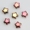 50Pcs/Lot Crystal Star Pendants 8mm Faceted Glass Loose Beads Handmade For Jewelry Diy Making Accessories Wholesale In Bulk