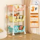 Spielzeugaufbewahrungswagen Bücherregal Snackregal Für Kinder Aufbewahrung Organizer Badezimmerzubehör Schrank Organizer Küchenaufbewahrung