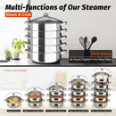 The Steam Tower | 5-Tier Multi-Function Stainless Steel Steamer Cookware