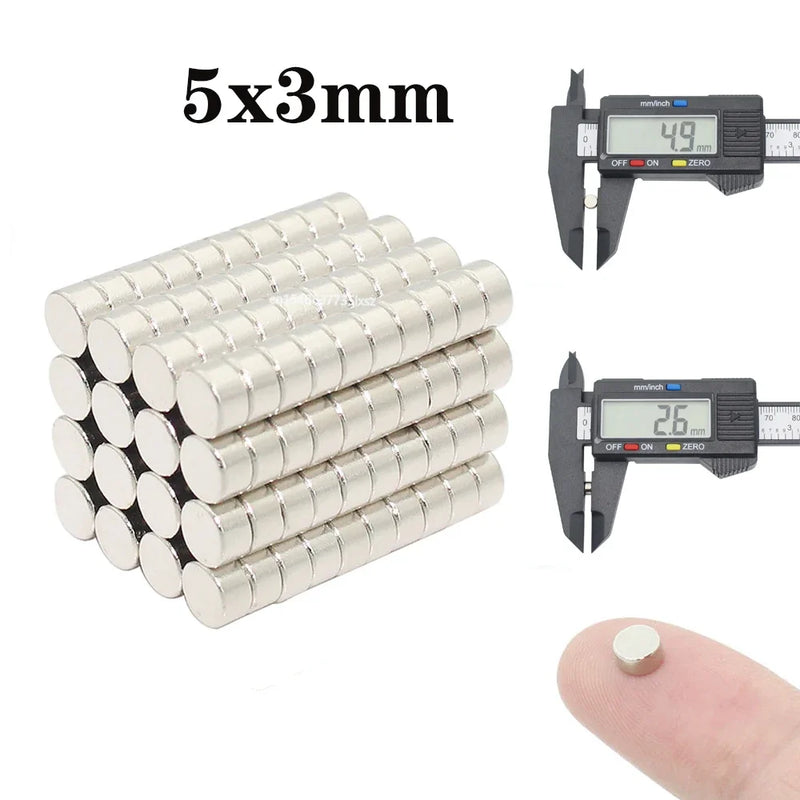 10/20/50/100Pcs 4x3mm 5x2mm 5x3mm 5x5mm Neodymium Magnet N35 NdFeB Round Super Powerful Strong Permanent Magnetic imanes