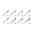 8pc Tie Clip Set Metal Silvery Color Necktie Clip For Men Wedding Gentleman Ties Bar Crystal Pin For Men's Accessories Jewelry