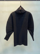 Miyake Pleated Sweatshirt Pit Stripe Zipper Standing Collar Jacket Women 2025 New Casual Pullover Hundred Pleat Skinny Tops