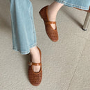 Aneikeh NEW Spring Autumn Fashion Hollow Out Mesh Women Ballet Flat Pumps Ladies Shoes Designer Low Heels Shallow Casual Loafers