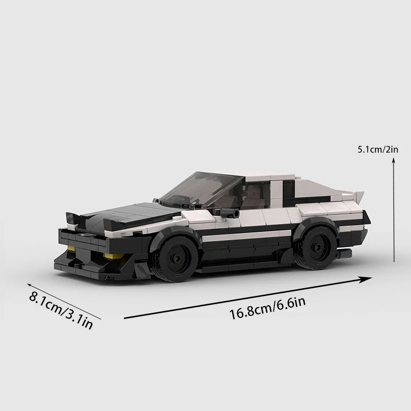 313 Pcs AE86 Initial Cars D Moc Speed Champions Racer City Sports Vehicle Building Blocks Creative Educational Toys Boys
