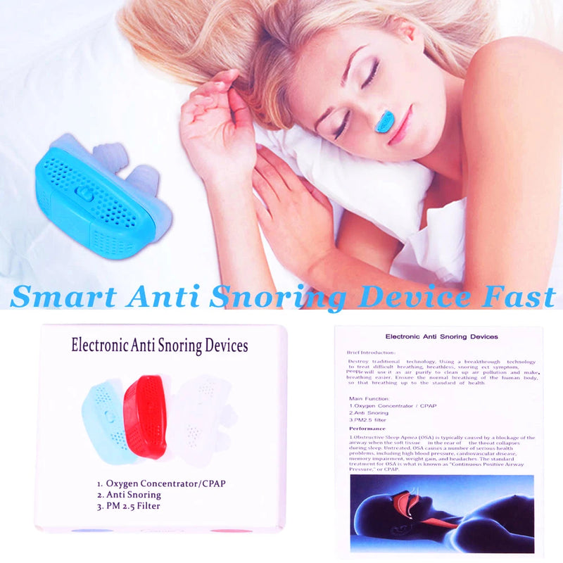 Smart Anti-snoring Device Breathing Corrector EMS Pulse Sound Wave Induction Anti Sleep Snoring Artifact Anti Snoring Clip Nasal