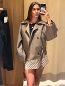 The Ashford | Plaid Double-Breasted Belted Midi Coat