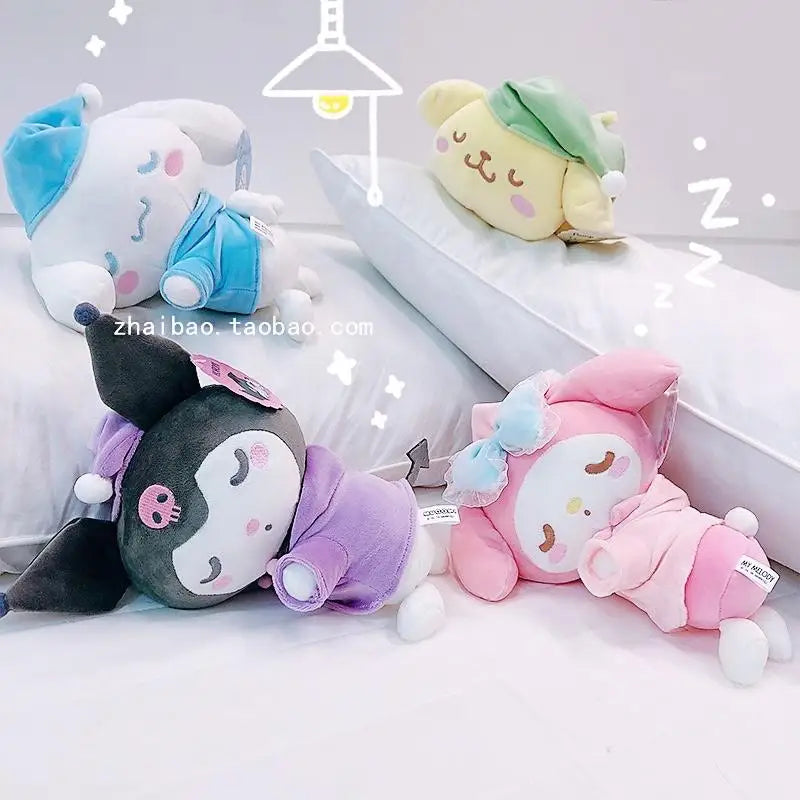 sanrio plushie cinnamoroll plush  Sleeping  Hello Kt My Melody Pompom Purin Kuromi 12Cm Soft Stuffed Plush  Puppet Doll Kids Toy