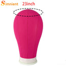 New Training Mannequin Head Canvas Block Head Display Styling Mannequin Manikin Head WigTripod Stand Free T Pins Wig Install Kit