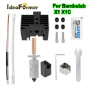 Upgrade Hotend For Bambu Lab X1 X1Carbon Bi Metal Heatbreak  Hard Steel Nozzle Thermistor Fit Bamboo Bambulabs P1P P1S hotend