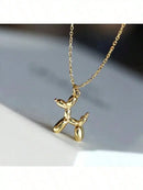 Ladies Fashion New Simple Hip Hop Balloon Dog Pendant Birthday Giftkvn