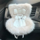 Doll Seat with Air Vent Clip and Desktop Stand Mini Plush Doll Safety Seat Car Ornament for 17cm Plush Dolls