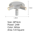 Modern LED Ceiling Lights For Indoor Home Entrance Offline Store White Black Celling Lighting Lamp Lamparas Plafondlamp