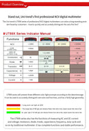 UNI-T UT89XD UT89X UT89XE Professional Digital Multimeter True RMS 20A Current AC DC Voltmeter Capacitance Resistance Tester