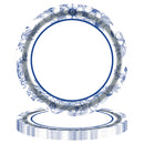 Chinese Style Blue and White Porcelain Paper Plates Tray Floral Party Picnic Wedding Birthday Children Disposable Tableware Dish