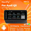 NaviFly 4G LTE Android Car Radio For Audi Q5 2010 - 2017 Android 14 CarPlay Auto HD Media Player 128GB DSP All-in-One Navigation