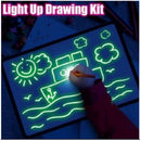 A3 A4 A5 Magic Luminous Drawing Board Malen mit Licht – lustiges Skizzenblockbrett Fluoreszenzstift Russisch Englisch Leuchtspielzeug