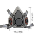 New 8-In-1 6200 Dust Gas Mask With Safety Goggles Half Face Gas Respirator For Painting Spraying Polishing Work Safety