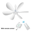 Usb Ceiling Fan 6-blade Silent Electric Fan 4-speed Ceiling Fan Outdoor Hanging Camping Tent Fan Cooling Tools