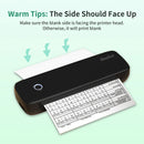 A4 Thermal Paper 200 Sheet Fanfold Printing Paper for Thermal Printer L81/A81/ A80 Compatible with PeriPage A40 210x297mm(