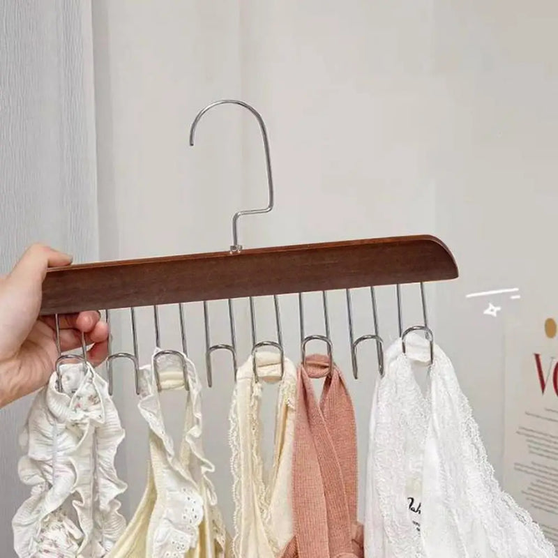 Drying Rack Anti-slip Large Capacity Stainless Clothes Drying Rack Rotary No Deformation Dormitory Socks Underwear Sling Hanger