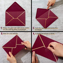 50 Stück/Packung 18,5 cm x 13,5 cm Phnom Penh Umschläge Hochzeitseinladungs-Umschlagtasche
