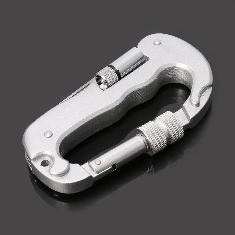 Multifunctional Outdoor Folding Tool Carabiner Hiking Camping Saw Knife Hanging Hook Buckle Karabiner